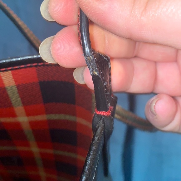 Reversible Black and Plaid Coach purse - Picture 3 of 4